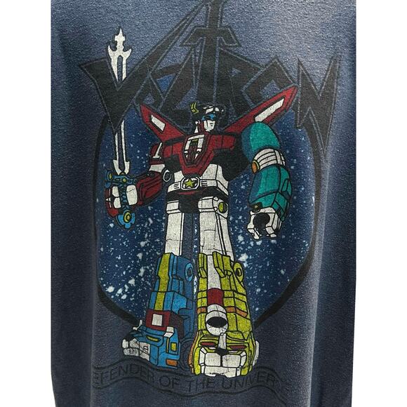 Vintage Voltron Defender of the Universe Anime Blue XL  t-shirt graphic Tee - Picture 2 of 5